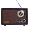 Radio Bluetooth Retro de Madera con Diseño Vintage