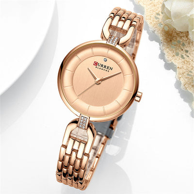 Reloj de Mujer con Cristales Brillantes Resistente al Agua