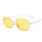 Gafas de Sol Retro Espejo Pequeñas con Lentes Negros
