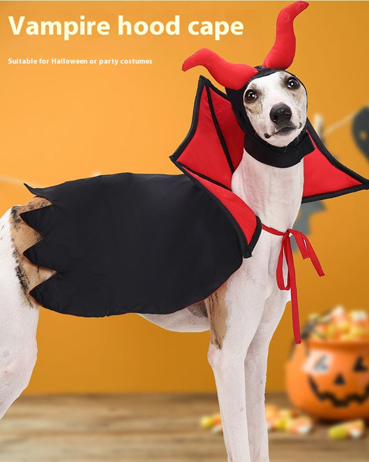 Disfraz de Vampiro para Mascotas con Capa y Sombrero - Image 5