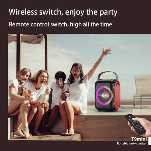 Parlante Bluetooth Portátil con Luz LED Circular y Sonido de Rango Completo - Image 12