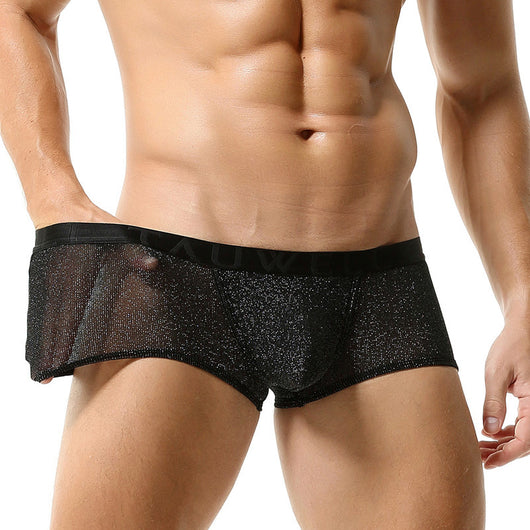 Bóxers para Hombre de Malla Sexy Cintura Baja y Diseño U Convexo - Image 2