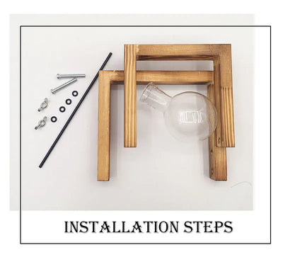 Maceta Hidropónica de Vidrio con Soporte de Madera Colgante - Image 15