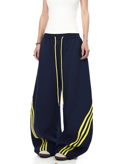 Pantalones de Chándal Cortos Retro a Rayas con Bloques de Color para Mujer - Image 25