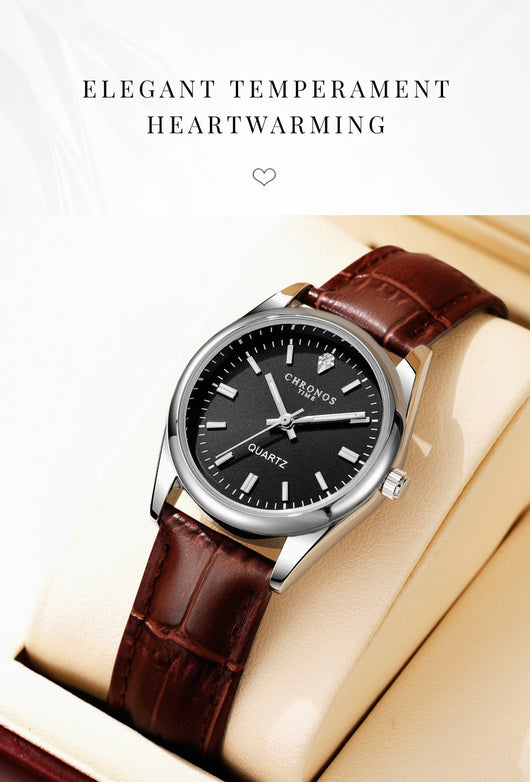Reloj de Pulsera para Mujer con Correa de Cuero Genuino y Movimiento de Cuarzo Luminoso - Image 13