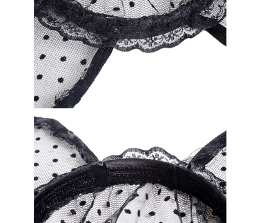 Diadema de Orejas de Gato con Velo de Encaje de Puntitos - Image 5