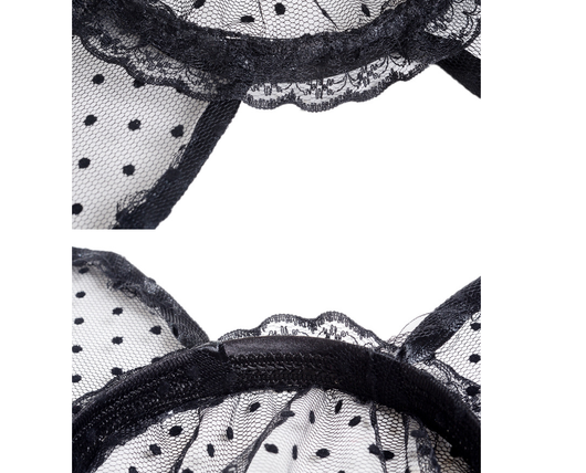 Diadema de Orejas de Gato con Velo de Encaje de Puntitos - Image 5