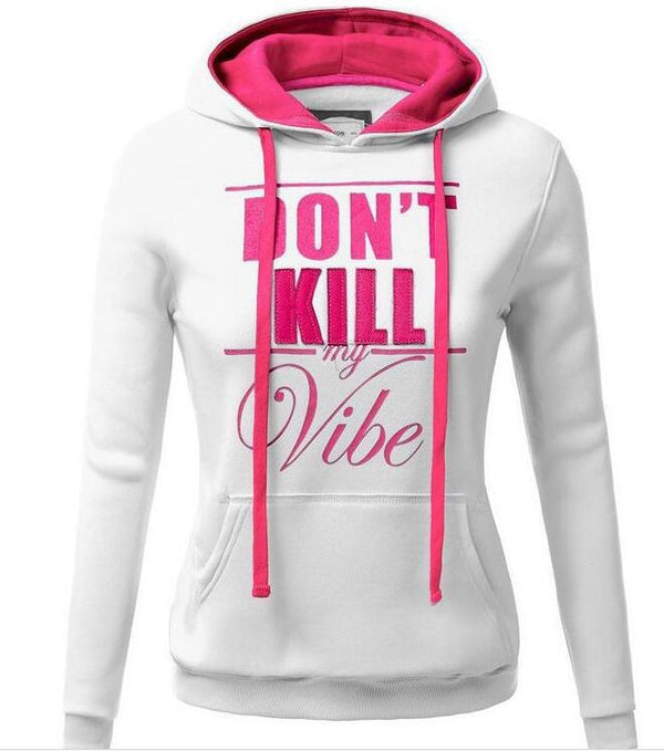 Sudadera con Capucha Ajustada Letter Blood para Mujer - Image 6