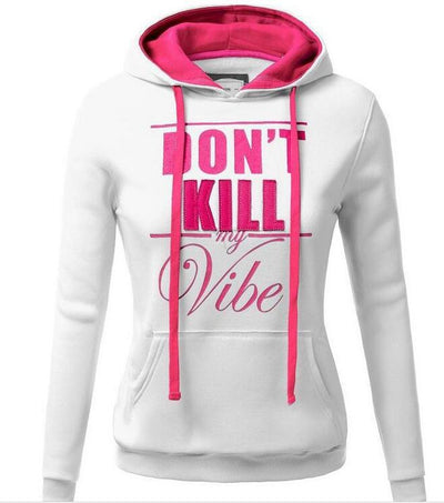 Sudadera con Capucha Ajustada Letter Blood para Mujer - Image 6