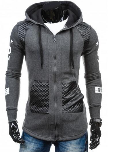 Sudadera con Capucha Patchwork Slim Fit para Hombre