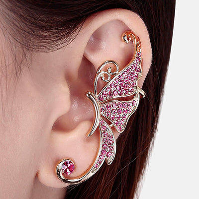 Aretes de Mariposa Brillantes Exagerados para Mujer - Image 3