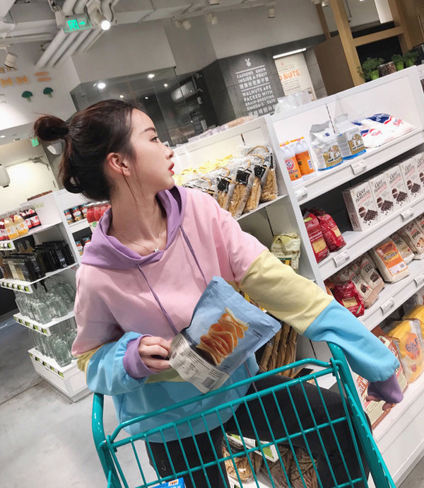 Sudadera con Capucha y Cordones en Colores Pastel - Estilo Universitario Manga Larga para Mujer