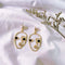Aretes de Perla con Diseño de Personalidad Coreana