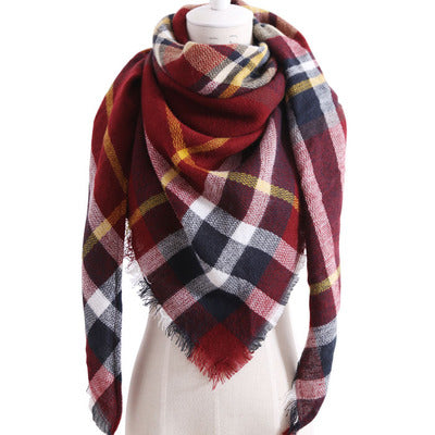 Bufanda Larga con Triángulos para Mujer - Chal Otoño Invierno - Image 9
