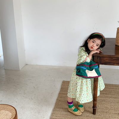 Vestido Infantil Estilo Occidental con Flores - Image 8