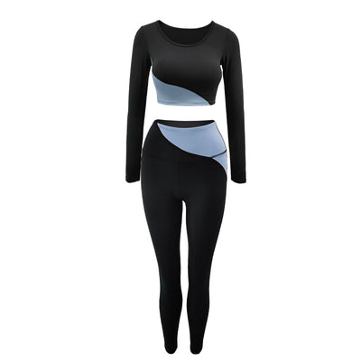 Conjunto de Yoga Manga Larga para Mujer con Soporte de Pecho - Image 7