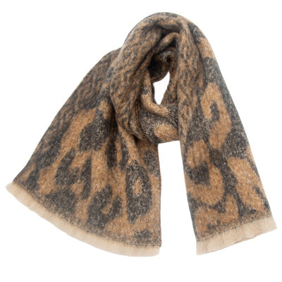 Bufanda Estampado Leopardo Estilo Europeo Americano para Hombre - Image 12