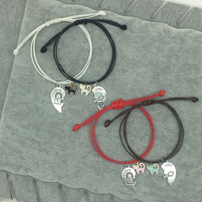 2 Pulseras Personalizadas para Parejas de Gatitos - Image 3