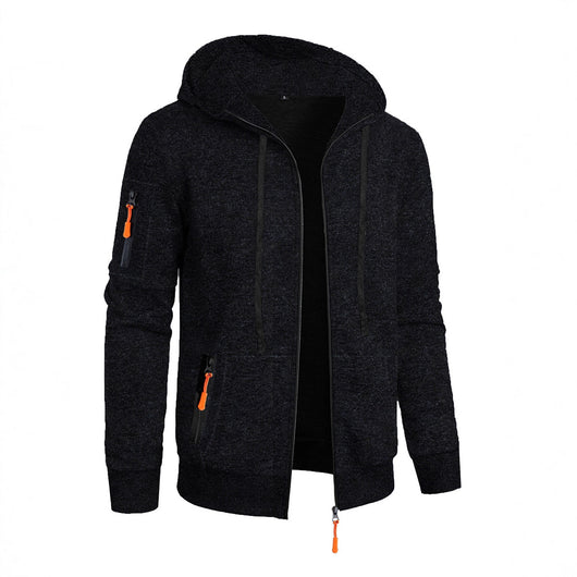 Suéter Deportivo con Capucha y Textura Jacquard para Hombre - Image 3