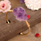 Pulsera de Cuarzo Cristal Amatista Natural para Mujer
