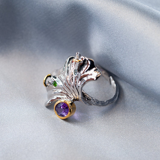 Anillo de Perla Barroco Dorado con Acabado en Oro Natural - Image 10