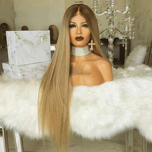 Peluca Lace Front Cabello Liso Degradado Largo - Image 6