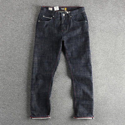 Jeans Retro Americanos de Algodón y Bambú 14oz para Hombre