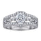 Anel Prateado S925 com Microzirconias Prateado 5