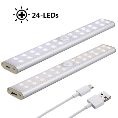 Luz LED con Sensor de Movimiento y Carga USB