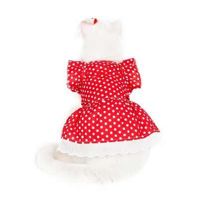 Vestido Princesa para Perro con Lunares Blanco y Negro - Image 12
