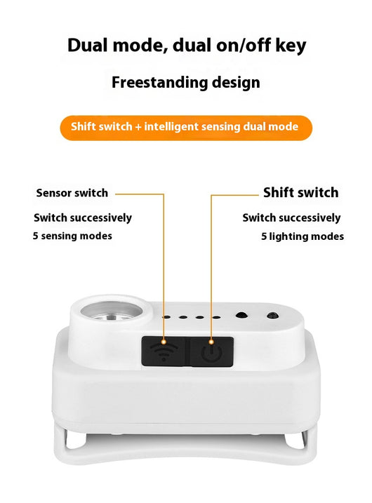 Linterna LED Frontal con Sensor de Luz y Carga Recargable - Image 16