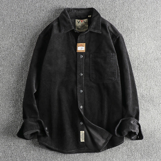 Camisa de Pana 100% Algodón Lavada Manga Larga - Image 16