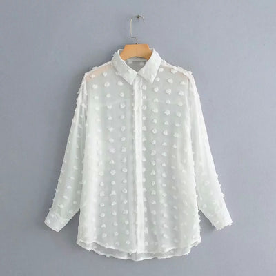 Camisa Holgada de Fleece Snow de Manga Larga - Image 6
