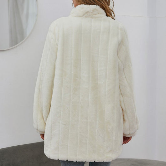 Chaqueta Floral Blanca para Invierno y Primavera - Abrigo Elegante para Mujer - Image 14