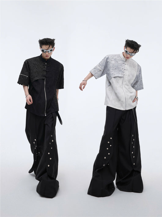 Camiseta Suelta con Hombros Acolchados y Diseño Moderno - Image 10