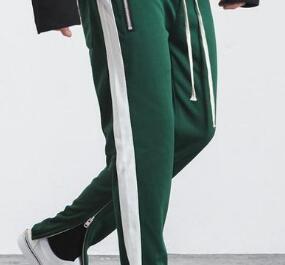 Pantalones Casuales Retro con Rayas de Color y Cierre Interno - Image 17