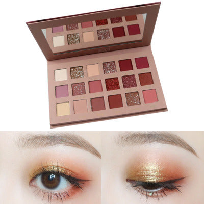 Paleta de 18 Sombras Oculares Perladas y Mate - Tonos Tierra Profesional - Image 3