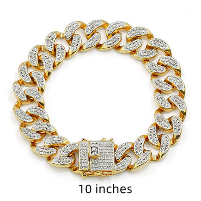 Pulsera Cubana para Hombre | Joyería Estilo Hip Hop de Acero - Image 12