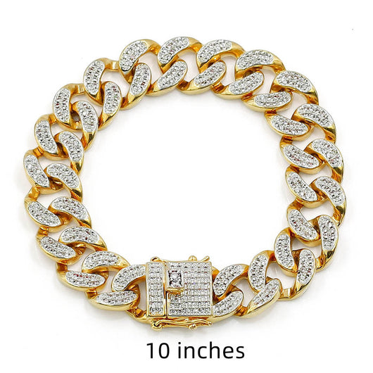 Pulsera Cubana para Hombre | Joyería Estilo Hip Hop de Acero - Image 12