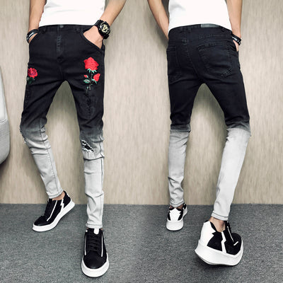 Pantalones de Patchwork Estampado - Image 3