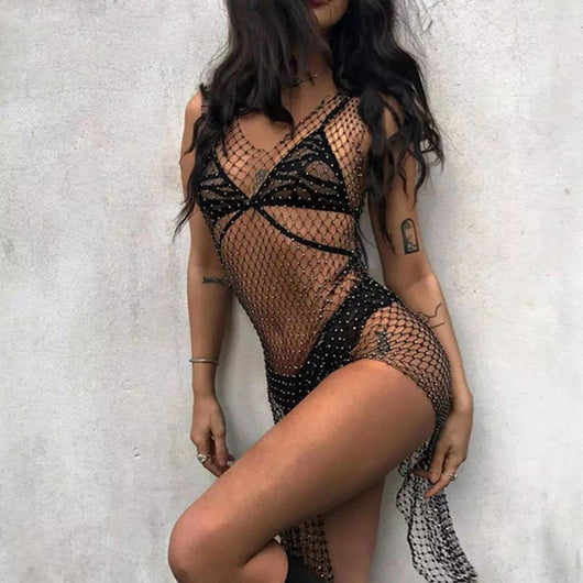 Vestido de Noche Elegante con Cintura Alta y Abertura Lateral - Image 5