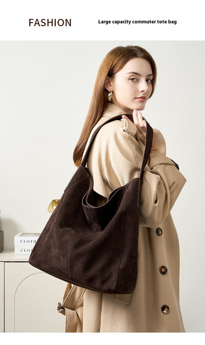 Bolso Tote de Cuero Gamuza Mate - Bolsa Profesional para Commuter - Image 8