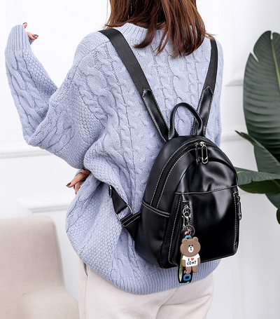Mochila Casual de PU - Versátil y Duradera - Image 5