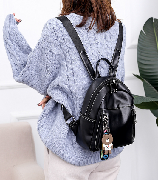 Mochila Casual de PU - Versátil y Duradera - Image 5