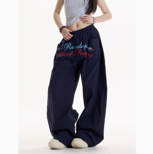 Pantalones Anchos Casual Retro Estilo Hot Girl - Image 4