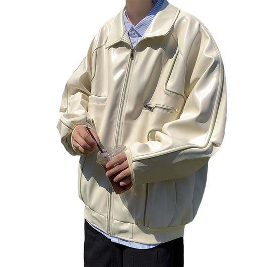 Abrigo de Cuero para Hombre Primavera y Otoño - Image 5