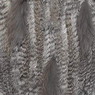 Chal Triangular de Pelo de Conejo Tejido - Image 8