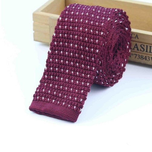 Corbata Tejida Delgada a Rayas para Hombre - Diseño Moderno y Sofisticado - Image 13