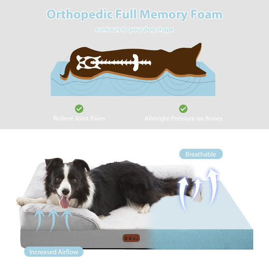 Cama Ortopédica para Mascotas con Espuma Viscoelástica Extraíble - Uso Todo el Año - Image 16