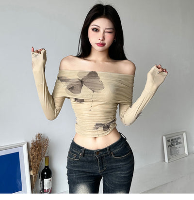 Blusa Elegante Hombros Descubiertos para Mujer - Colección Otoño Temprano - Image 8